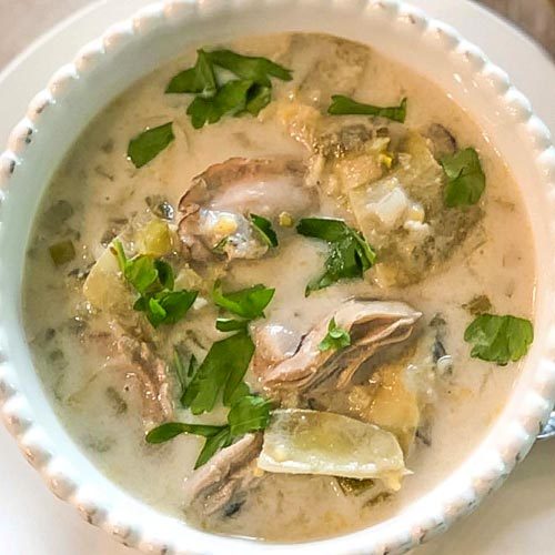 Oyster and Artichoke Soup