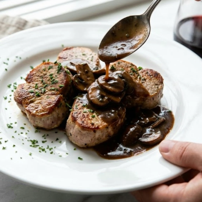 Mushroom Burgundy Gravy