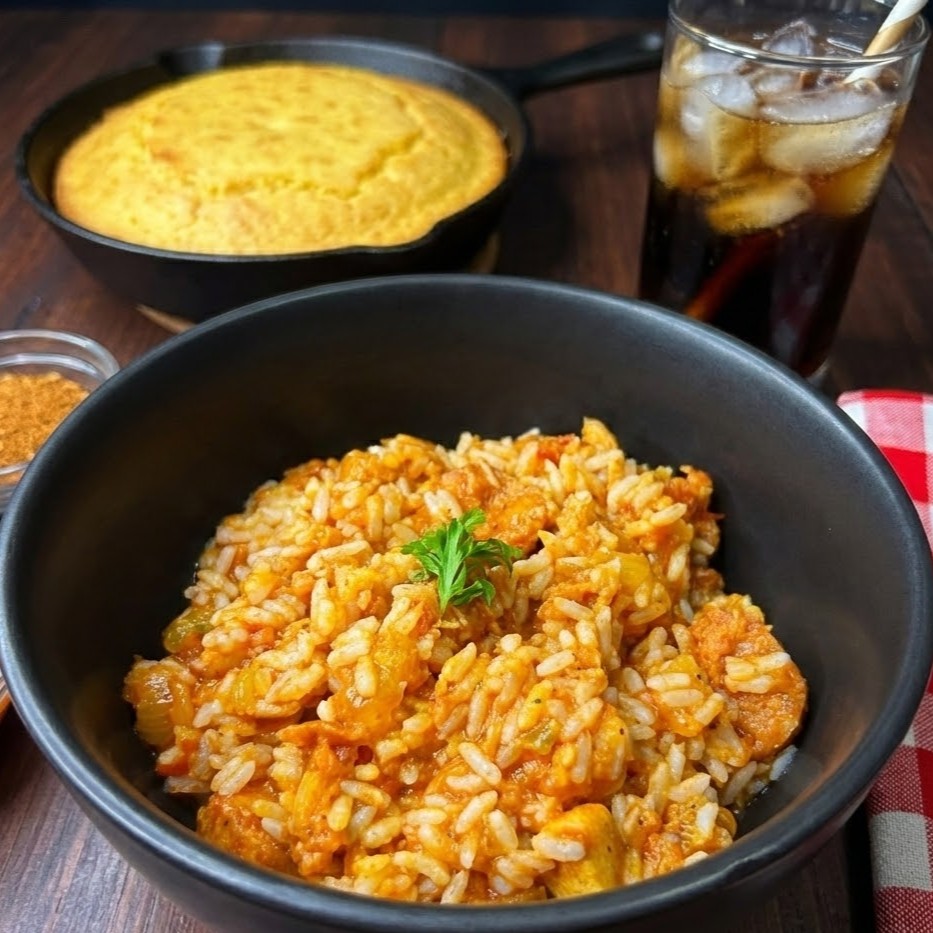 Red Jambalaya with Chicken and Sausage